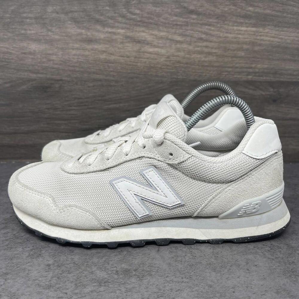New Balance Light Gray/White Women's Athletic Sneakers